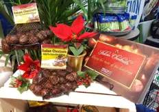 Procacci Brothers Italian chestnuts, with decoration highlighting the Christmas theme.